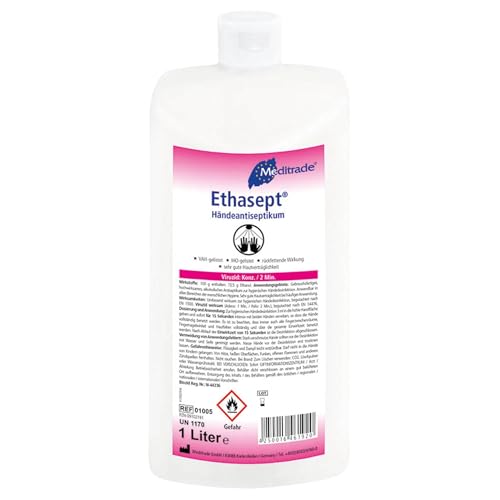 Ethasept® Händedesinfektionsmittel 1 Liter Flasche Desinfektionsmittel für die menschliche Hygiene