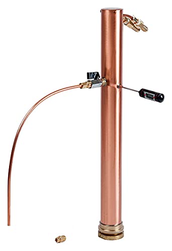 Hobby Homebrew, DS130 SPIRITMAKER Copper Condenser Reflux Whiskey Still Top from New Zealand (AlcOengine KL04633)