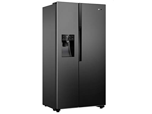 Preisvergleich Produktbild Gorenje NRS 9182 VB Side-by-Side Kühl-Gefrierkombination / NoFrostPlus / Inverter-Kompressor / Eis- und Wasserspender / 179,3 cm / Kühlteil 371 l / Gefrierteil 191 l / 42 dB / 323 kWh / Jahr / Schwarz