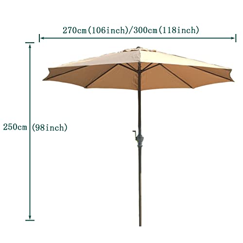 Parasol de remplacement extérieur à l'épreuve de la douche et vent - 6