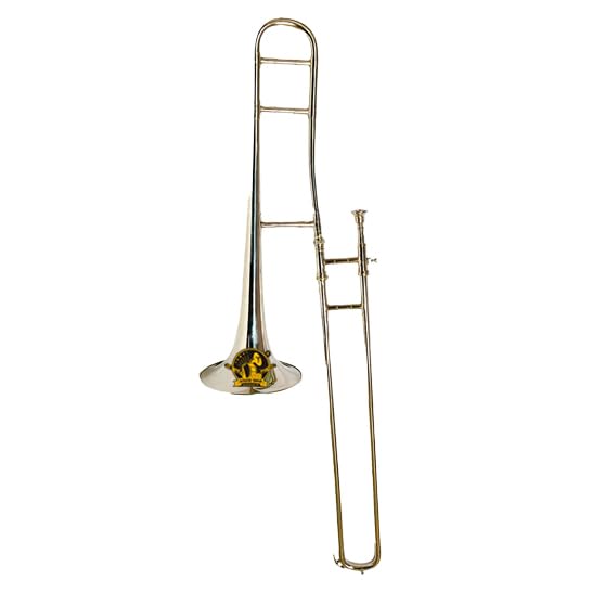 Special Design Slide Trombone, Pleasant Sound Quality & Pitch, With All Accessories, Including Mouthpiece & Case. (SILVER)