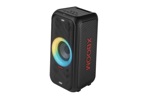 LG xboom Enceinte Bluetooth Puissant PartyBox Karaoke Grosse Enceinte Bluetooth Lumineuse Portable à roulettes Enceinte Bluetooth Portable Exterieur Bluetooth et Application DXL5T