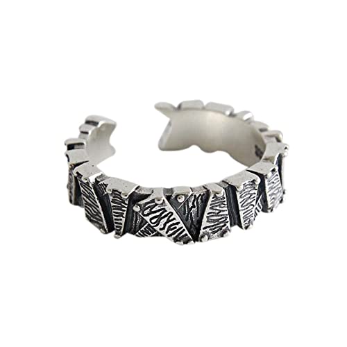 Bague ajustable pour femme au design géométrique triangle et rétro