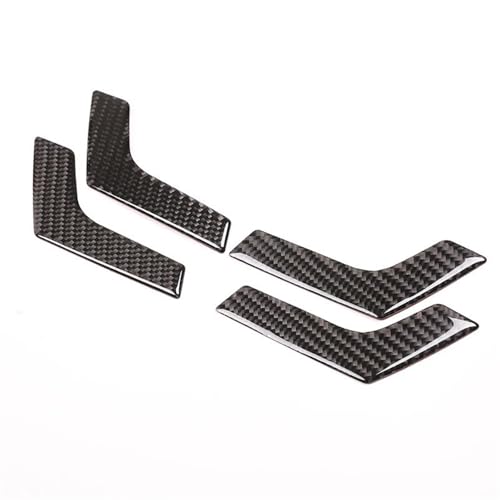 Autocollant en fibre de carbone véritable pour poignée de porte de voiture exclusive