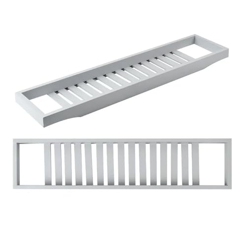 Bandeja Extensible for bañera, Organizador con Base Antideslizante, Soporte for Vino y tabletas for un SPA Relajante(A3)