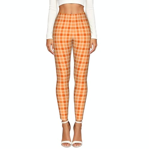 Pantalones estampados opacos elásticos Orangee sin transparencias 2