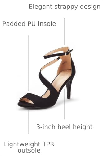 Image of DREAM PAIRS Women's Open Toe Stiletto Elegant Sandals