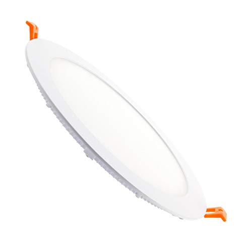 LEDKIA LIGHTING Placa LED Circular SuperSlim 18W Corte Ø205 mm Blanco Frío 6000K - 6500K