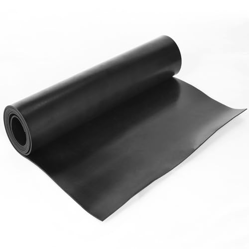 Image of WochiTV Solid Rubber Strips Rolls, 12 inch Wide x 1 /16 inch Thick x 36 inch Long Neoprene Rubber Sheets Perfect for DIY Gasket Material, Sealing, Liner, Shield, Padding, Mat
