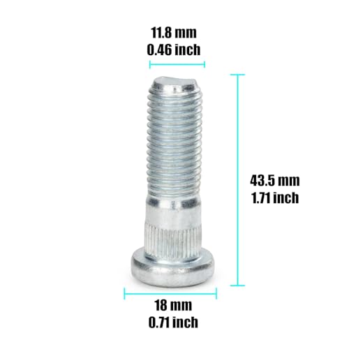 Tornillos rueda trasera con estrías de alta resistencia para Acura TSX perno coche 90113SA0005 7