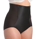 Va Bien Women's Plus Size Minus Touch High Waist Brief, 3766X, Black, 4X