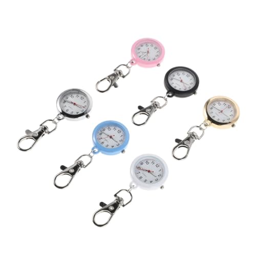 Reloj digital clip para bolsas y uniformes, llavero ligero con esfera luminosa que no pesa