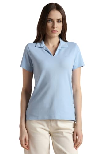 Image of Van Heusen Women's Solid Regular Fit T-Shirt