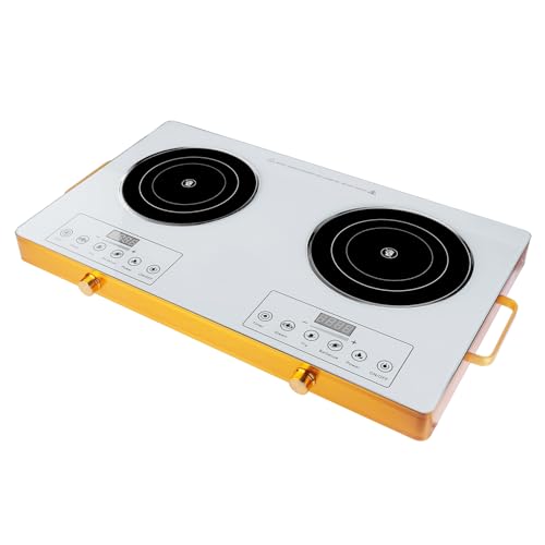 Image of Portable Electric Double Burner Cooktop,7000W Infrared Hot Plate
