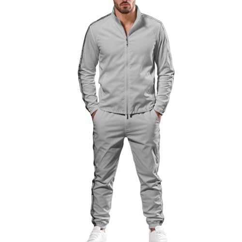 Survêtement homme respirant et ultra léger ensemble de sport stretch coupe ample zippée