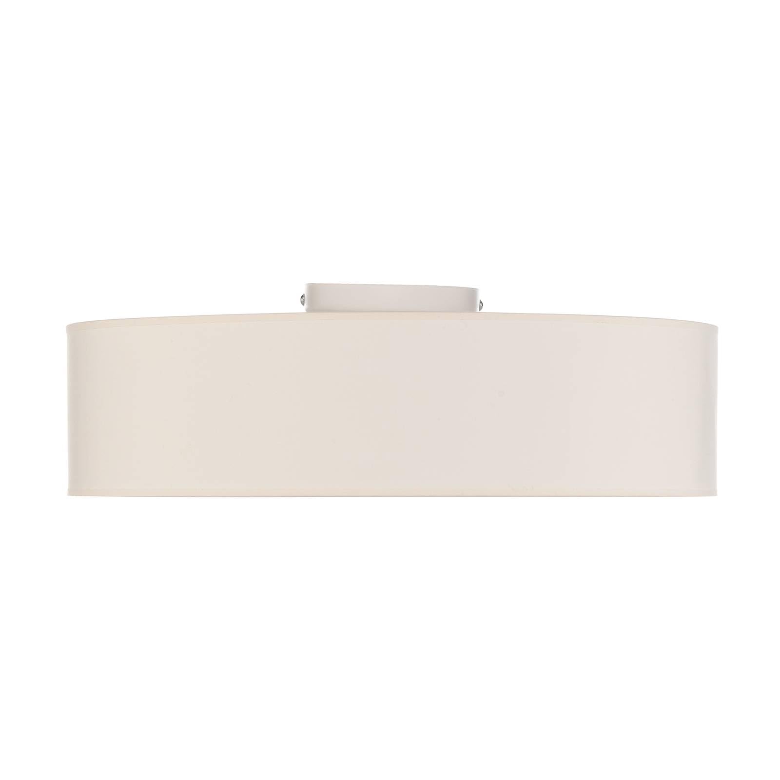 Euluna Deckenlampe Roller (Modern) in Creme aus Textil (3 flammig, E27) - Deckenleuchte Lampe Wohnzimmerleuchte