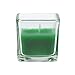 Zest Candle 12-Piece Votive Candles, Hunter Green Square Glass