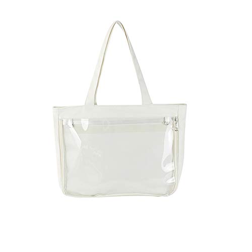 Ita Tote Bag Clear Window for Pins Shoulder Bag Handbag Bag DIY, Cosplay Stachel Tote