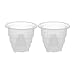 Youning Klare Orchideentöpfe Hydroponischer Korb, Transparent Blumentopf Netztopf aus Kunststoff, Atmungsaktiven Löchern Orchideen Töpfe für Zuhause, Garten, Dekoration (2 Stück, Kaliber:12CM)