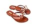 Melissa Harmonic Eclipse Womens Fashion Sandals - Dressy Flip Flops with Metallic Bow - Lightweight PVC, Flexible Design - Summer Sandals for Women, Flat & Flexible, Brown, 5
