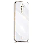 SEAHAI Case for OPPO Reno2 Z (Reno 2Z), Ultra Thin Premium TPU Bumper Shockproof Soft Cover Electroplating Phnom Penh Design Silicone Skin Slim Case, White
