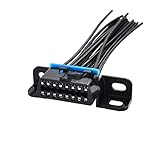 1 SET 16 PIN CONSEIL Câble de faisceau de fil automatique Compatible With Obd Socket diagnostique automatique Plug Femed compatible avec VW 12110250