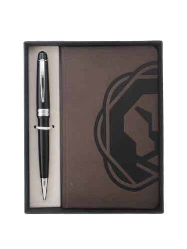 Image of Cross Gift Set | Bailey Light Black BP With A6 Notebook Brown | Premium Pen Gift Sets