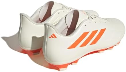 adidas Unisex Copa Pure.4 Flexible Ground Soccer Shoe, Off White/Solar Orange/Off White, 8 US Men | Image 4
