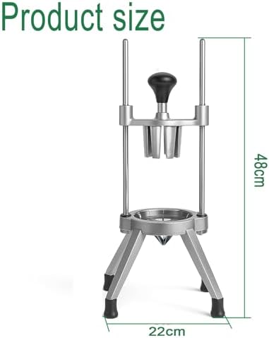 Fruit Wedger, Manual Stainless Steel Slicer, 8 Petals Easy Cutter for Fruits, Vegetables, Tomatoes, Potatoes, Onions