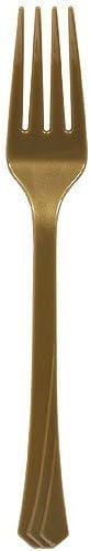 Hanna K. Signature Collection Plastic Gold | Pack of 51 Fork, 51 count