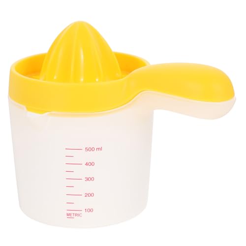 HOMOBABE Exprimidor Manual Transparente Prensa de Cítricos Suministro de Cocina Práctico y Duradero