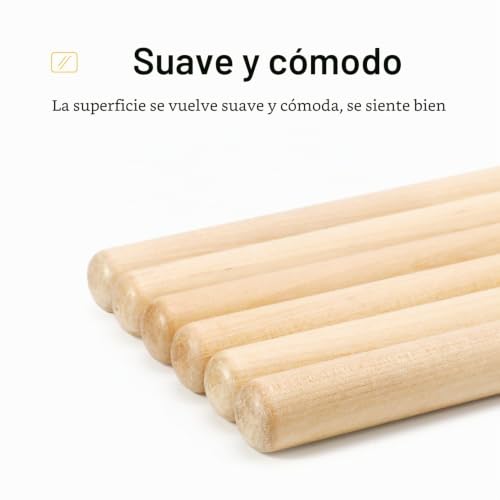 Miniatura 5 de Donner Drum Sticks 5a Classic Maple Wood 3 Pair With Carrying Bag