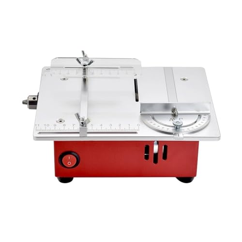 GYKOZY Sierra de Mesa en Miniatura, Mini Sierra de Mesa Deslizante de Hoja Circular para carpintería de Bricolaje para Cortar artesanía de Banco, para Cortar Madera metálica