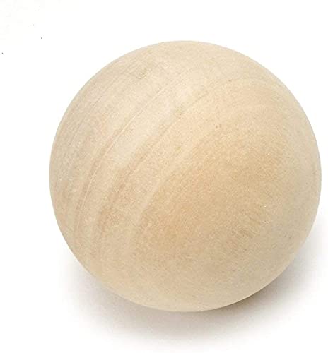 Pinehurst Crafts 1-3/4 Inch Wood Balls, Unfinished Round Wooden Balls, Perfect for Crafts, Decorating and Painting, Pack of 3