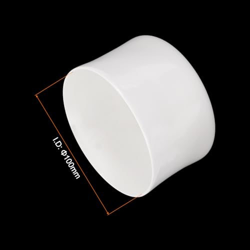 Image of uxcell 2pcs Rubber End Caps 100mm ID Vinyl Round Tube Bolt Cap Cover Screw Thread Protectors White, 50mm Height