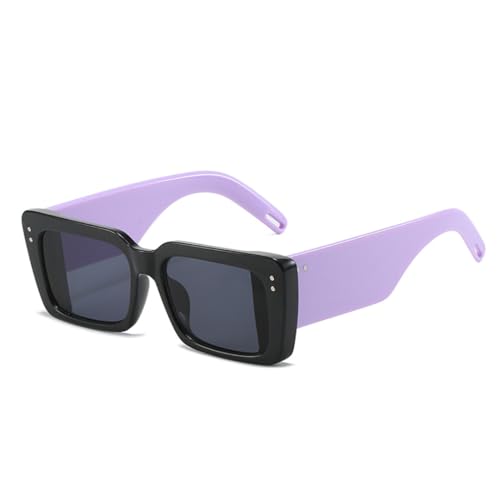 Lunettes de soleil vintage rectangulaires tendance monture large homme femme verres dégradés