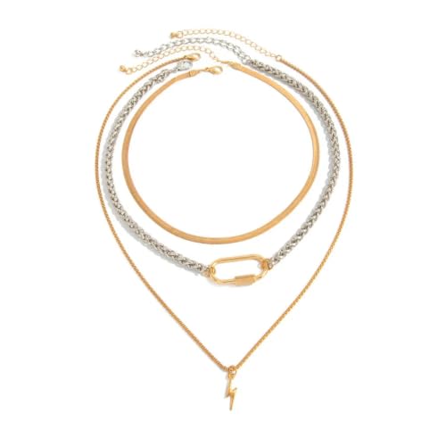 Collier pendentif éclair à plusieurs couches, le cadeau porte-bonheur idéal