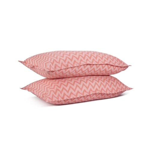 Image of Wakefit 100% Cotton Pillow Cover Set of 2 | 200 TC Soft & Breathable Pillow Cases | Standard Size 18 x 27 Inch | Skin Friendly, Durable & Gentle Machine Washable | Bekky
