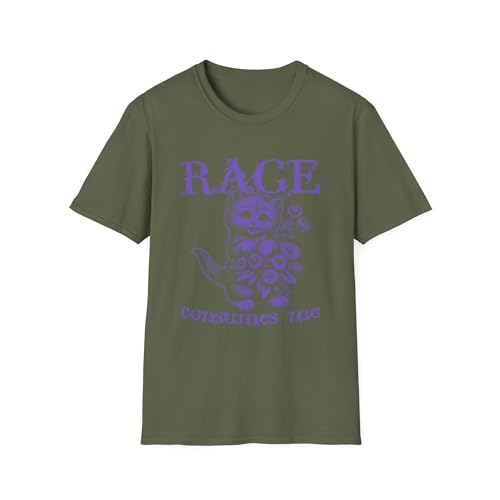 T-shirt Rage Consumes Me chat mignon tenant des fleurs imprimé pour homme et femme