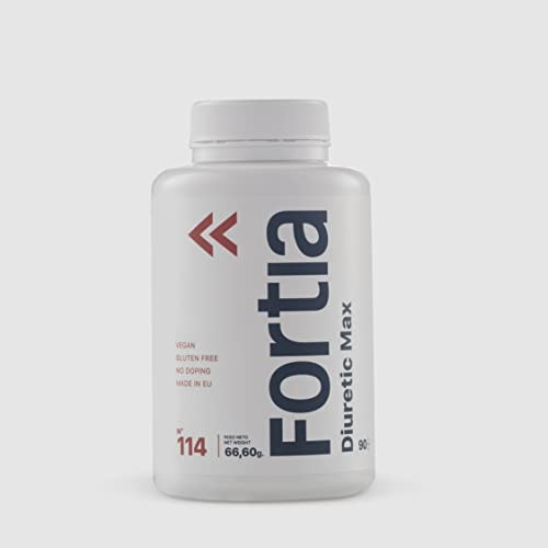FORTIA – Diuretic Max, Diurético, Eliminación de Líquidos del Organismo, Ayuda al Control del Peso, Retención de Líquidos, Drenante, Detox, Eliminar Toxinas, Cápsulas