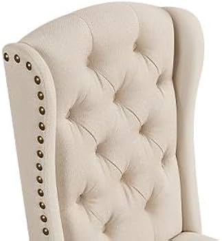 Amazon.com - Yaheetech Upholstered Dining Chairs Set of 2 Button