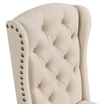 Amazon.com - Yaheetech Upholstered Dining Chairs Set of 2