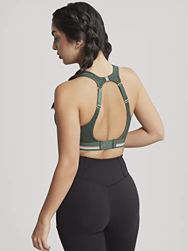 Panache Women's Wire Free Racerback High Impact Sports Bra, Forest Green, 38G #TOP3