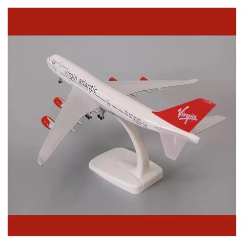 Modelo de avión Boeing B747 de metal de 20 cm para hobby y decoración 2