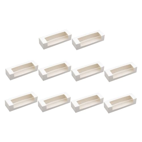 ULTECHNOVO 10Pcs Window Cake Boxes Sturdy Dessert Holders for Baking for Storing Cakes Pastries and Snacks for Home Use and Special Occasions
