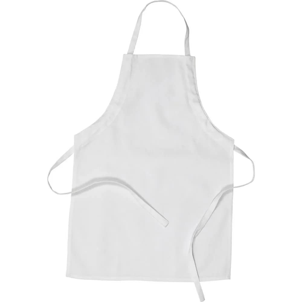 Apron, size 43x61 cm, white, 1 pc