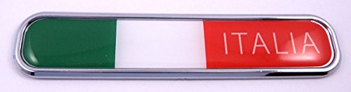 Italia Italy Chrome Emblem 3D auto Decal Sticker car Bike