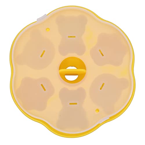 Molde de silicona para cubitos con tapa, amarillo miniatura 3