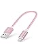 CableCreation 0.5 Feet Short iPhone Charging Cable, [MFi Certified] 6 Inch Lightning to USB Data Sync Cord, Compatible with iPhone 14/14 Pro, AirPods Pro, iPhone 13, 12, 11, iPad, 0.15M,Pink