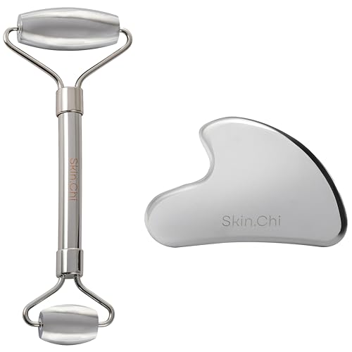 Gua Sha en acier inoxydable pour massage facial homme et femme